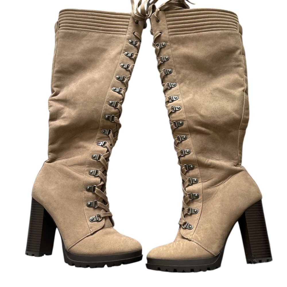 Stylish Tan Knee-High Women's Boots